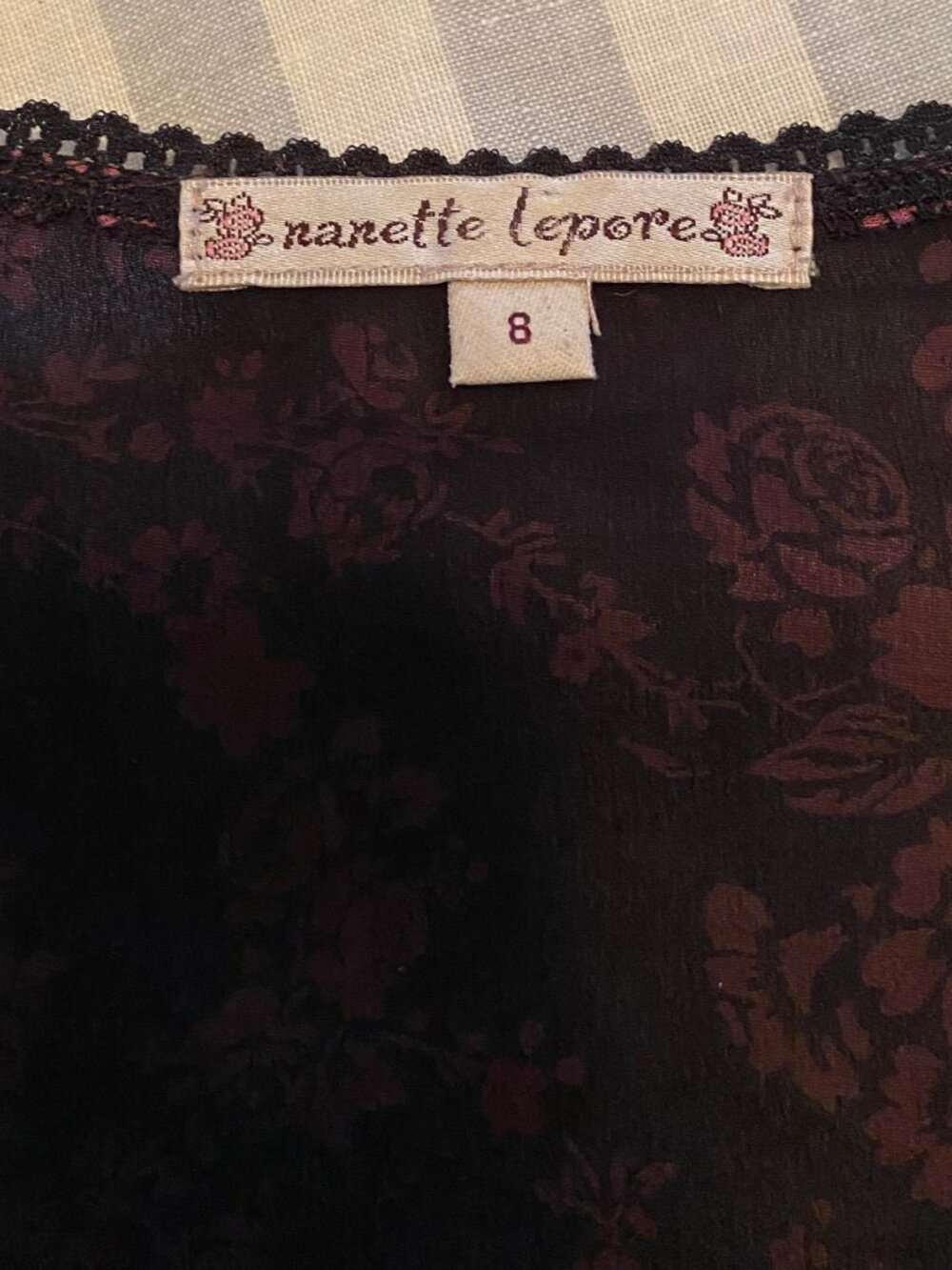 Nanette Lepore Silk two-piece set with matching top & wrap-around skirt - Picture 4 of 15